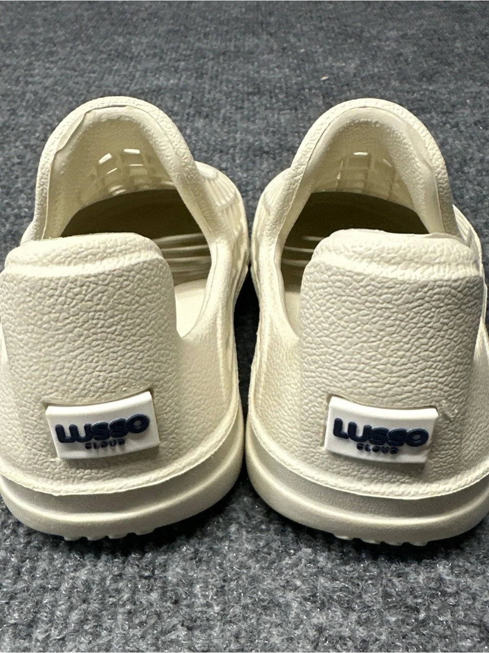 Kids Slip-On Sandals in Off-White Cream